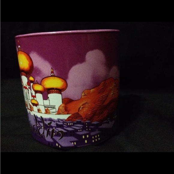 Disney Aladdin Coffee Mug VTG 90s Cup Genie Jasmine Jafar Japan - Picture 4 of 7